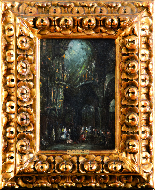 ATRIBUIDO A EUGENIO LUCAS VELÁZQUEZ (Madrid, 1817- 1870) 