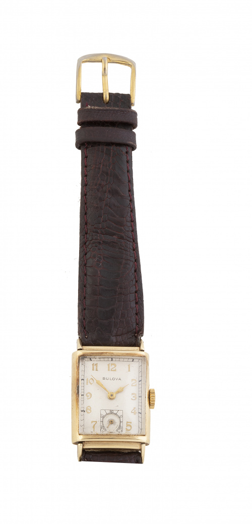 Reloj de pulsera BULOVA años 30 en oro de 14K. 1995369