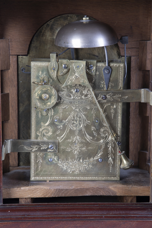 Robert Best, h. 1783-1820.Reloj Bracket con caja de mader