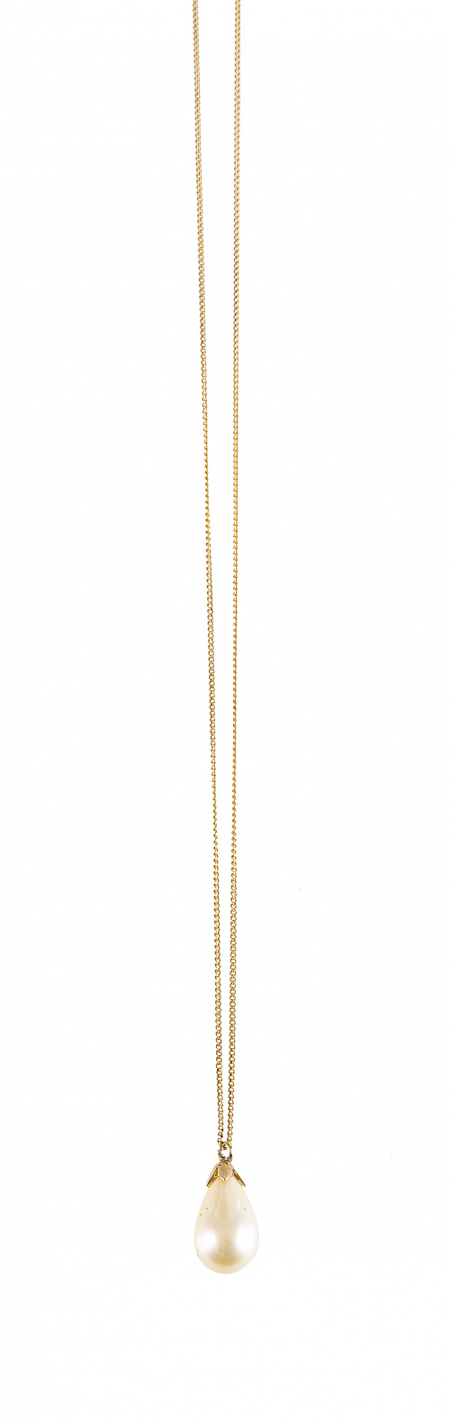 Colgante con perillla de perla de bisutería antigua, con fi