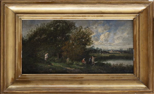 JULES DESPRÈS  (Escuela francesa, siglo XIX-XX)Paisaje co