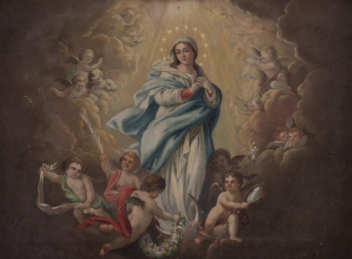 ESCUELA ESPAÑOLA, SIGLO XIXInmaculada con ángeles