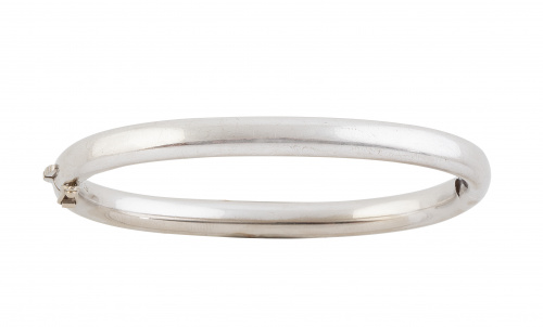 Brazalete rígido CARTIER en oro blanco liso