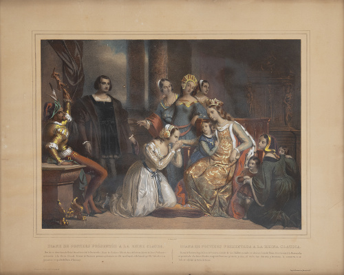 ESCUELA FRANCESA, SIGLO XIXDiana de Poitiers presentada a