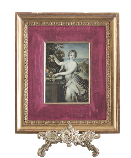 ESCUELA FRANCESA, H. 1800Retrato de dama como Pomona