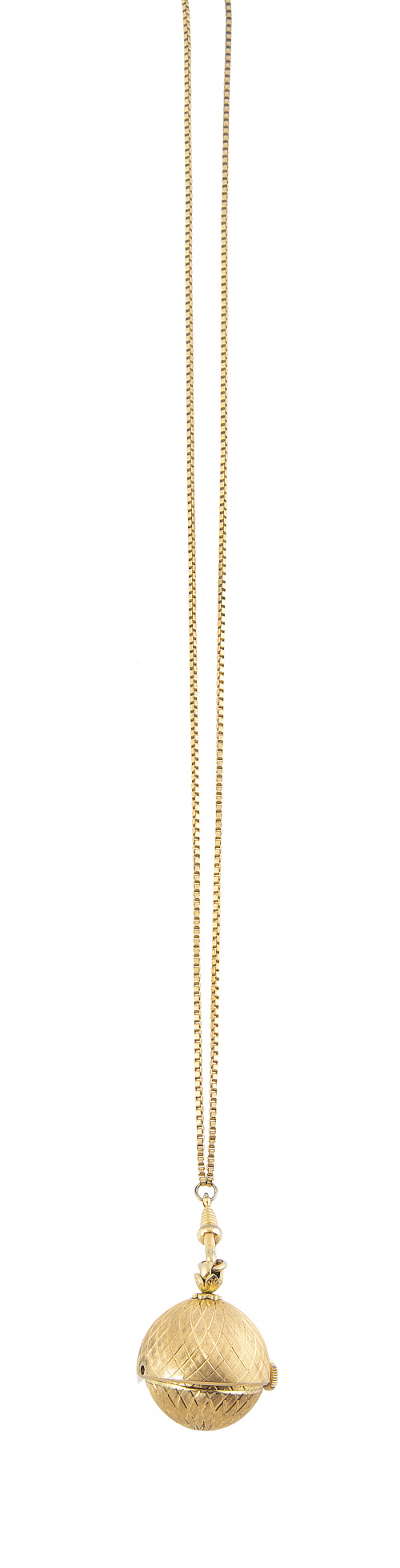 Reloj colgante BUCHERER de bisutería años 60, de forma esfé