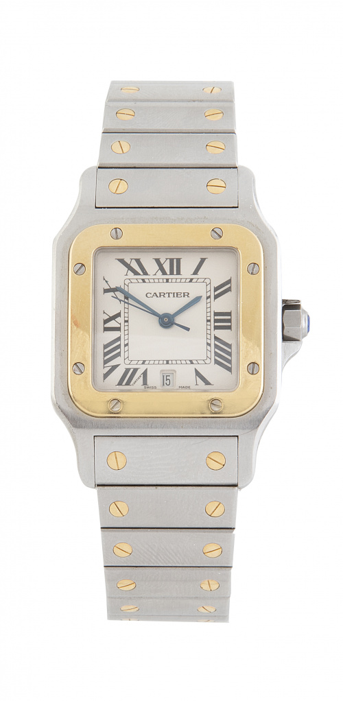 Reloj CARTIER Santos en acero y oro. 1566 184124 LX