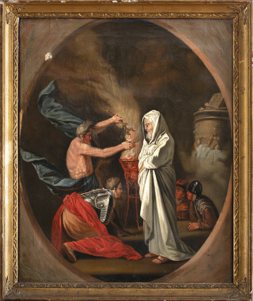 ESCUELA ESPAÑOLA, SIGLO XVIIIRey Saúl invocando al profet