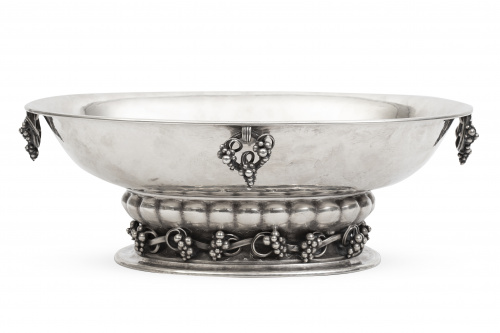 Centro oval de plata sterling de ley 925. Con marcas.Geor