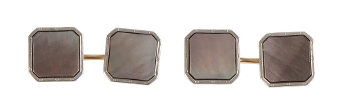 Gemelos dobles KREMENTZ años 40, con placas cuadrangulares 