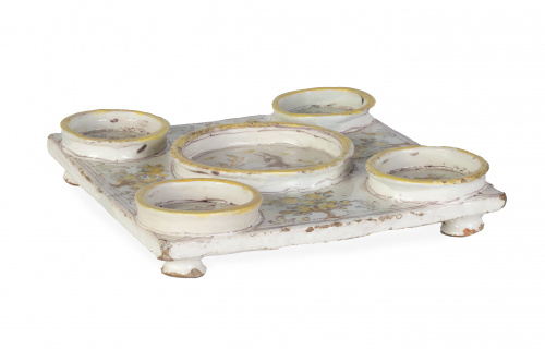 Vasera de cerámica esmaltada de la serie polícroma.Talave