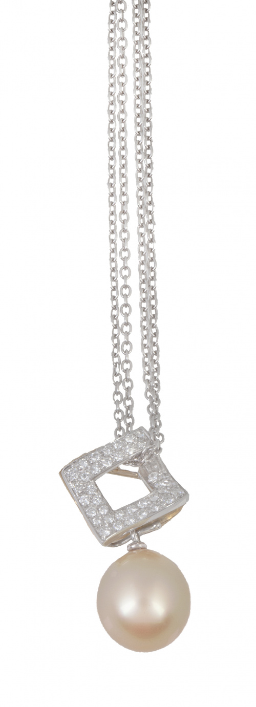 Colgante con perla Australiana Golden de intenso oriente qu