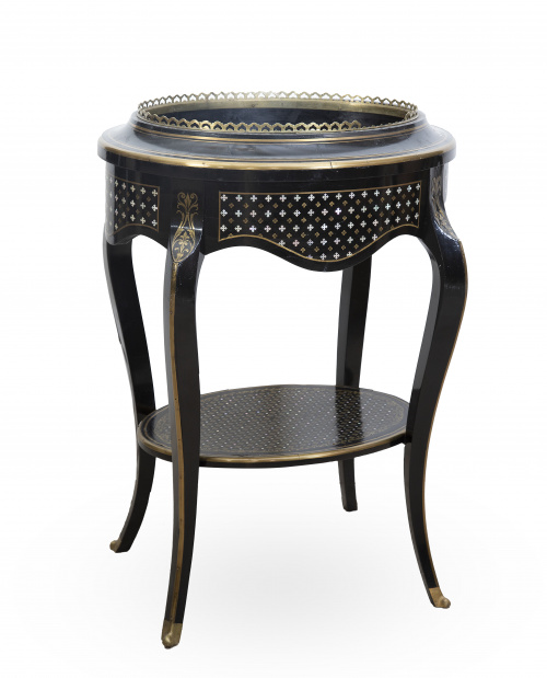 Macetero Napoleón III de estilo Luis XV, de madera lacada d