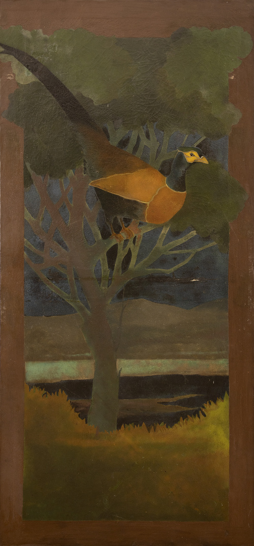 ESCUELA ESPAÑOLA, SIGLO XXPareja de cuadros con aves