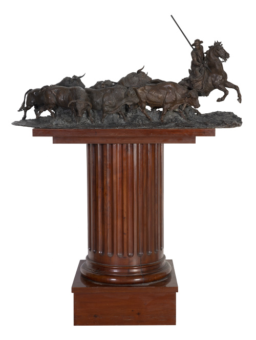 Mariano Benlliure Gil (1862 - 1947)."Camino de encierro" 