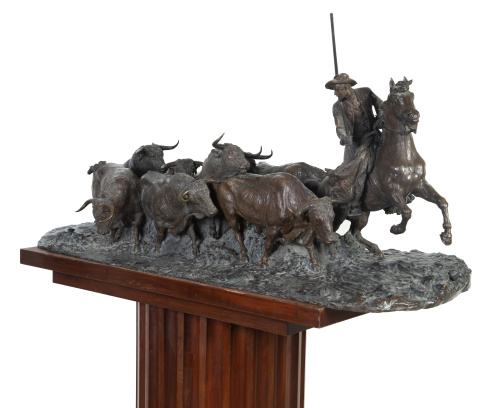 Mariano Benlliure Gil (1862 - 1947)."Camino de encierro" 