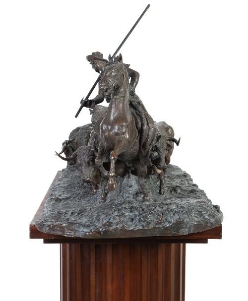 Mariano Benlliure Gil (1862 - 1947)."Camino de encierro" 