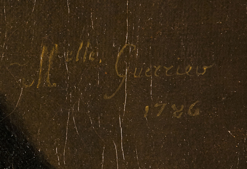MADEMOISELLE GUERRIER ( Escuela francesa, 1786)Retrato de