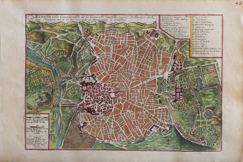 NICOLÁS DE FER (1646-1720)"Madrid, ville considerable de 