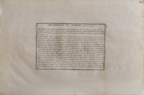 NICOLÁS DE FER (1646-1720)"Madrid, ville considerable de 
