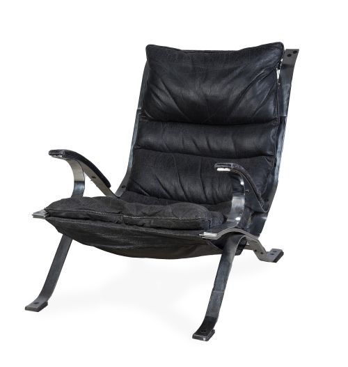 Pep Bonet ( Barcelona, 1941)*.Butaca Tuman en acero y pie