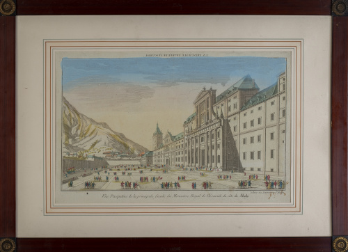 ESCUELA FRANCESA, SIGLO XVIIIVista óptica de la fachada p