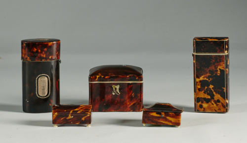 “Tea Caddy” regency de carey y marfil con alma de maderaTr