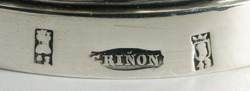 Escribanía isabelina en plata punzonada,Griñón, Madrid, 184