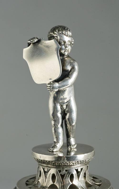 Escribanía isabelina en plata punzonada,Griñón, Madrid, 184