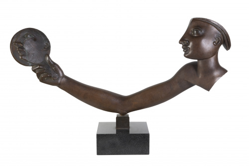 EUDALD SERRA (Barcelona, 1911 - 2002)Mujer con espejo