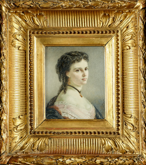 ESCUELA ESPAÑOLA SIGLO XIX.Retrato de dama.