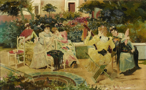 ESCUELA ESPAÑOLA, SIGLO XIXEscena costumbrista