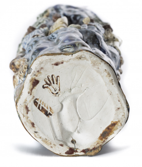 Florero en terracota vidriada. China, ff. S. XIX