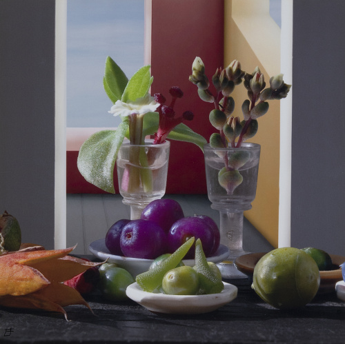 LETICIA FELGUEROSO (Madrid, 1963)Lote de cinco bodegones