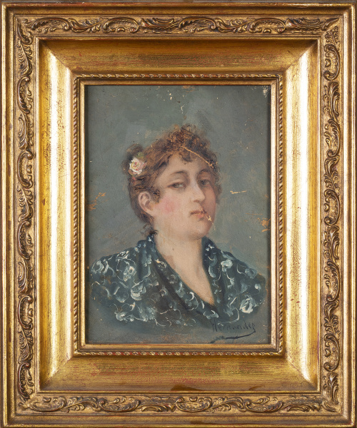 ESCUELA ESPAÑOLA, SIGLO XIXRetrato de andaluza