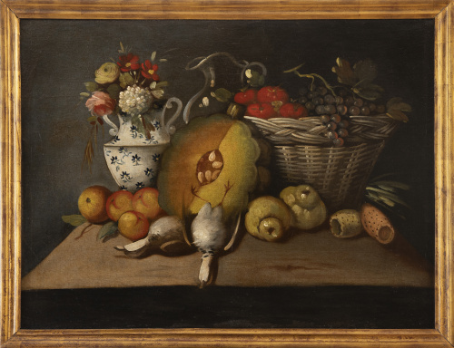 ESCUELA ESPAÑOLA, H. 1800Bodegones de frutas y cerámicas 