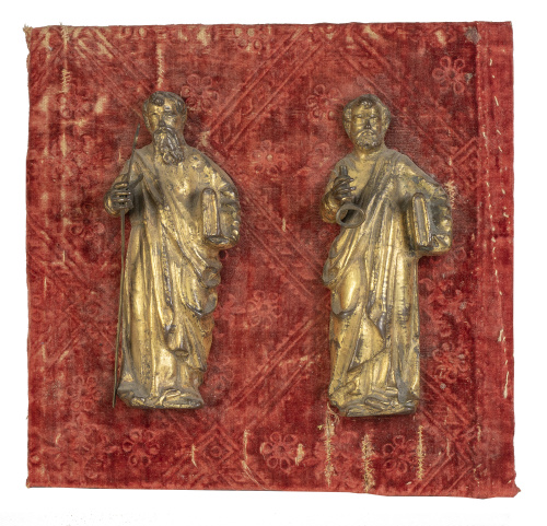 San Pedro y San Pablo.De bronce dorado.España, S. XVIII.