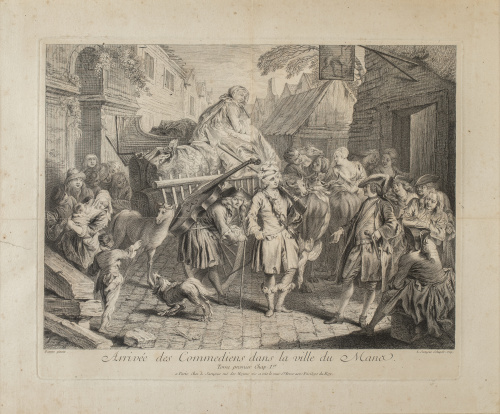 LOUISE DE SURUGUE DE SURGIS (1686- 1762)Arrivée des coméd
