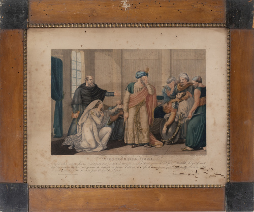 ESCUELA FRANCESA, SIGLO XIX"Mort de Malek Adhel", "Matile