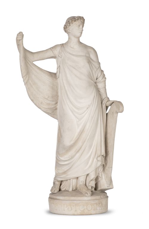 Terpsicore.Figura de biscuit.Buen Retiro, (1803-1808).