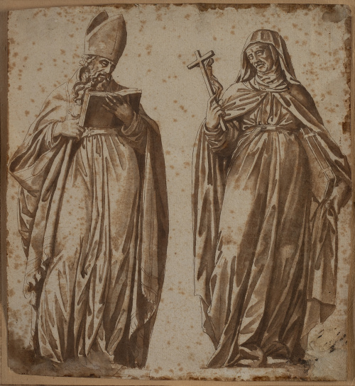 ESCUELA SEVILLANA, H. 1600San Agustín y Santa Teresa