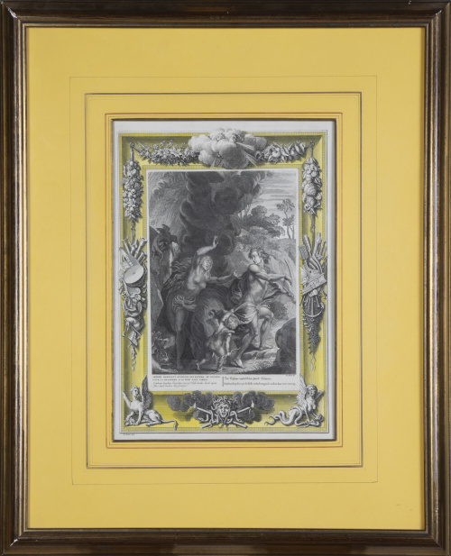 BERNARD PICART (1673-1733)Orfeo y Eurídice"Orphée, rame