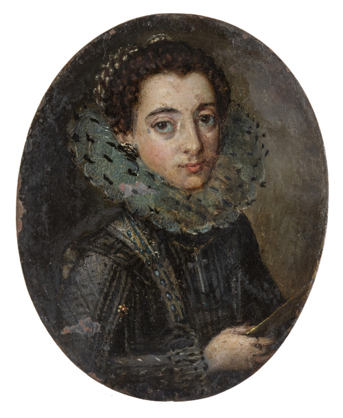 ESCUELA ESPAÑOLA, SIGLO XVIIRetrato de dama con gola