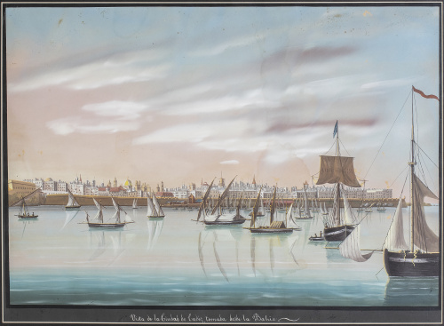 ESCUELA ESPAÑOLA, SIGLO XIXVista de la ciudad de Cádiz de