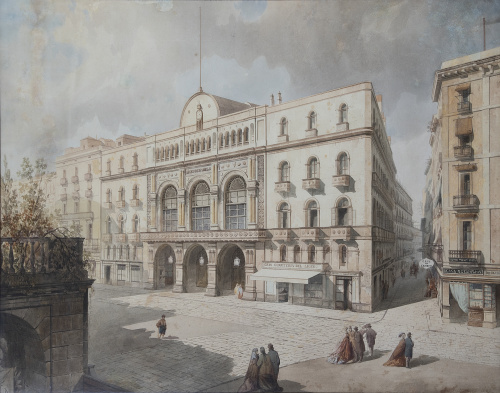 ACHILLE BATTISTUZZI  (Trieste, 1830-Barcelona, 1891?)El L