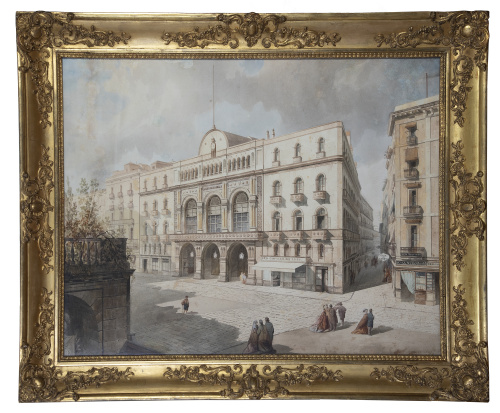 ACHILLE BATTISTUZZI  (Trieste, 1830-Barcelona, 1891?)El L