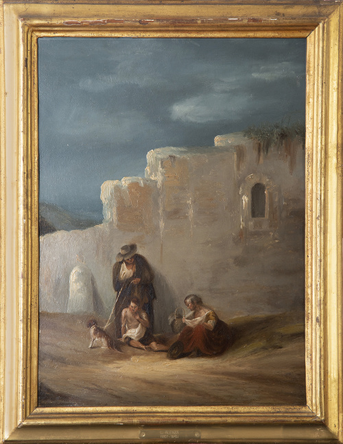 LEONARDO ALENZA Y NIETO (Madrid, 1807-1845)Mendigos en un