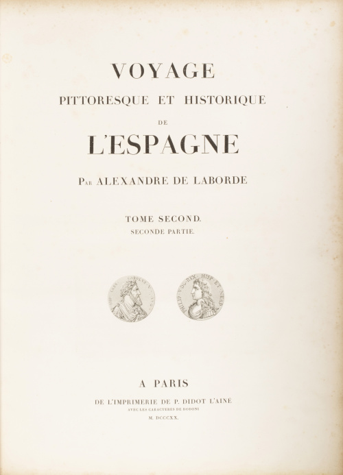 ALEXANDRE LABORDE (1773 / 1842)"Voyage pittoresque et his