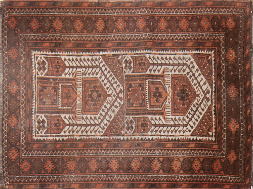 Alfombra paquistaní en lana de decoración geométrica de cam