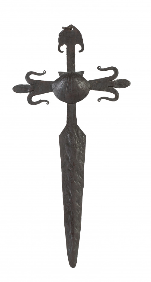 Cruz de la Orden de Santiago de hierro recortado.España, 